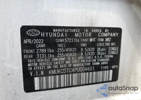 2023 Genesis Gv60 Advanced Awd z USA, uszkodzony, nr VIN KMUKCDTC4PU004601